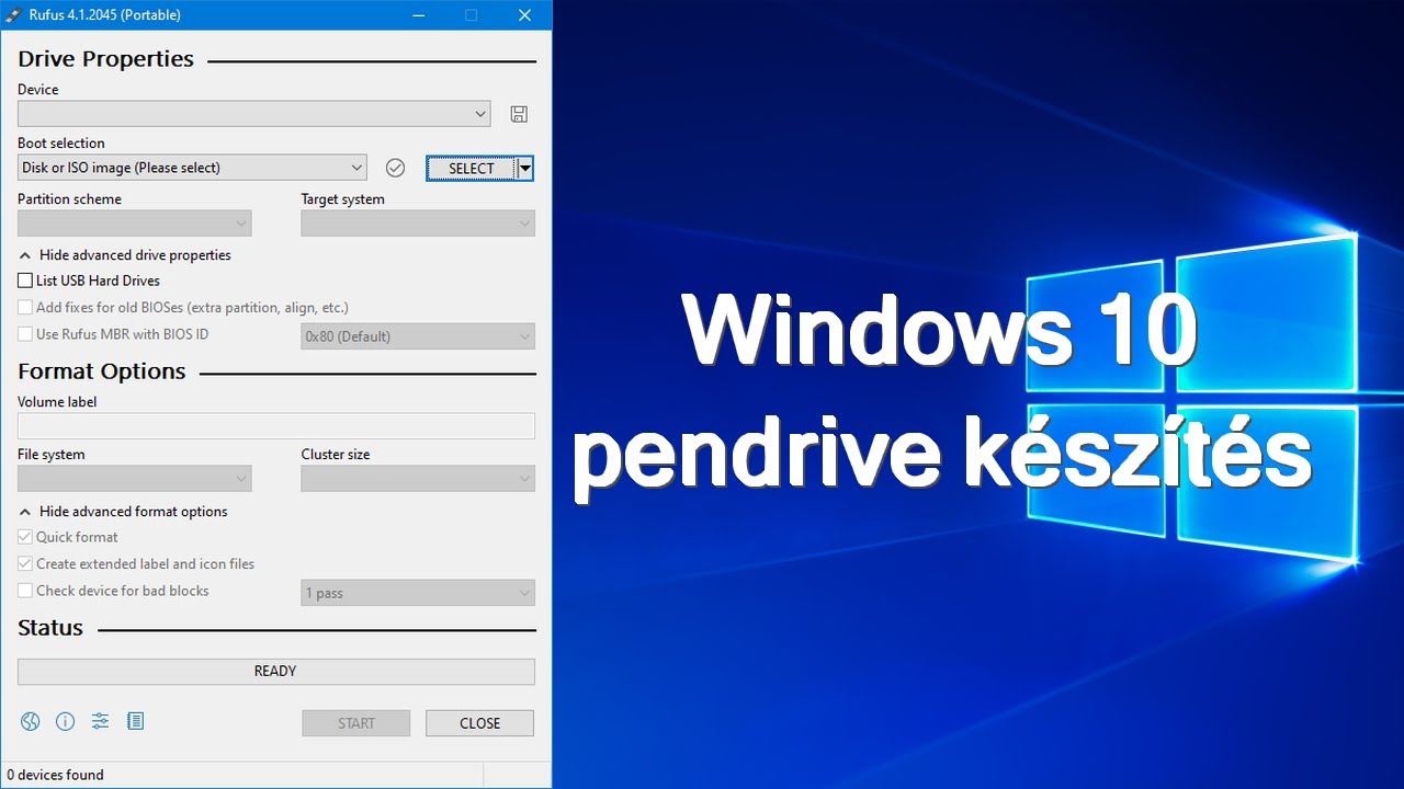 Bootolható Windows Telepítő Készítése Rufussal: Lépésről Lépésre Útmutató