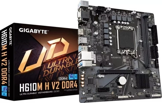 GIGABYTE H610M H V2 DDR4 alaplap – Kompatibilis Intel processzorok