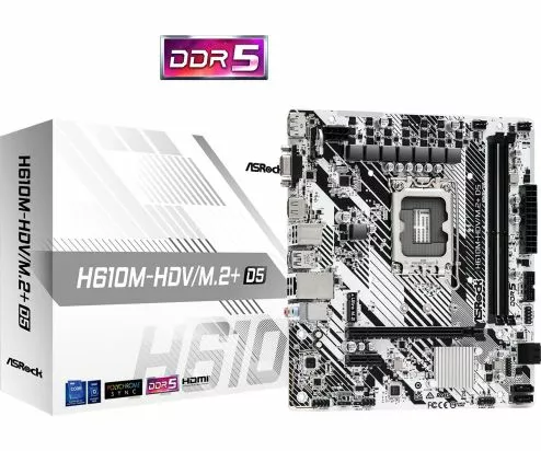 ASRock H610M-HDV/M.2+ D5 alaplap – Kompatibilis Intel processzorok