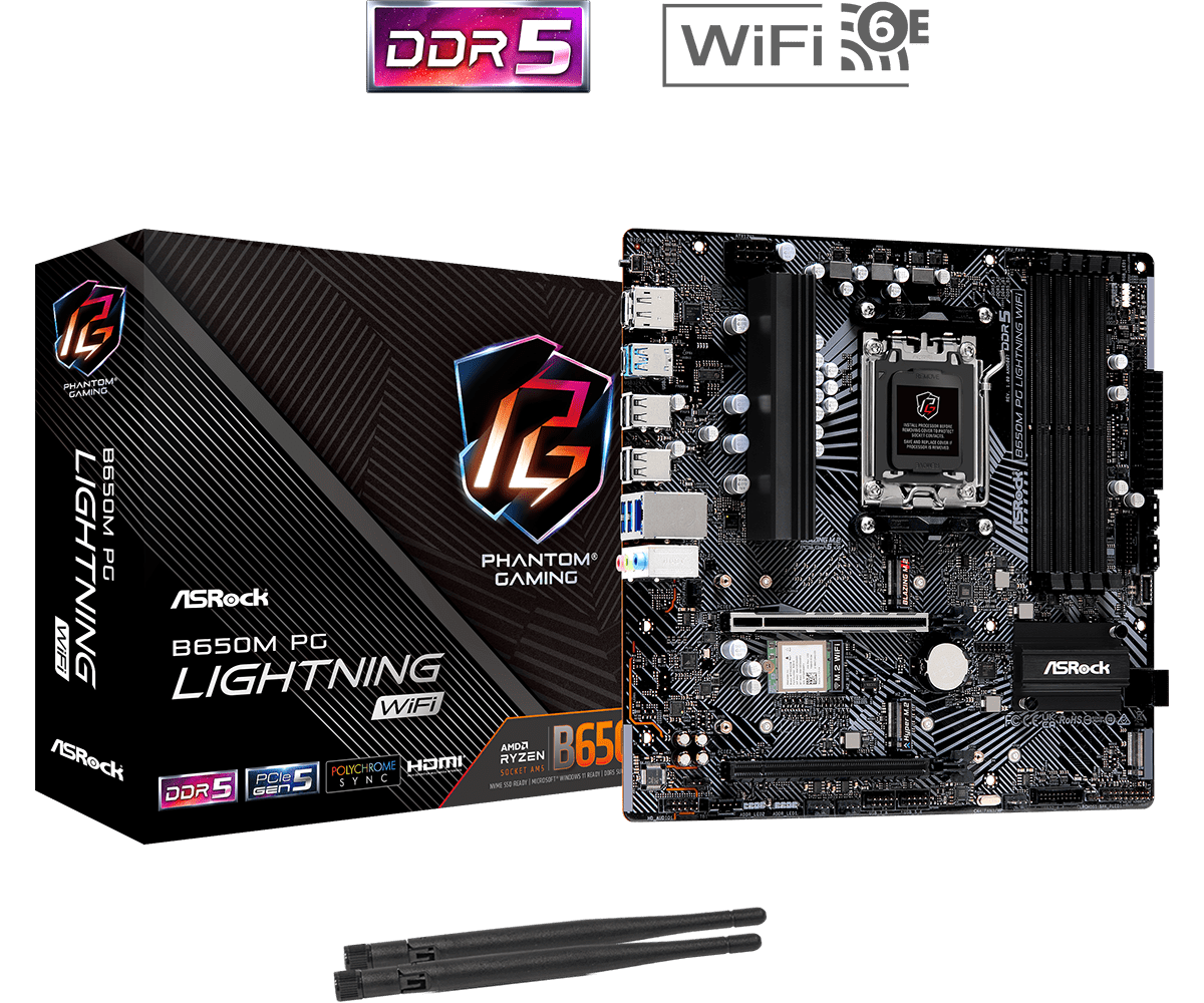 Milyen processzorokat támogat az ASRock B650M PG LIGHTNING WIFI alaplap?