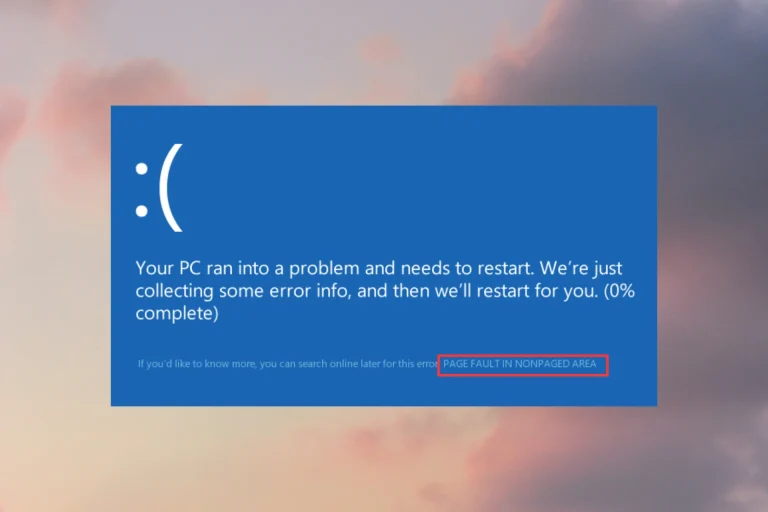 Page-Fault-in-Nonpaged-Area-Windows-10