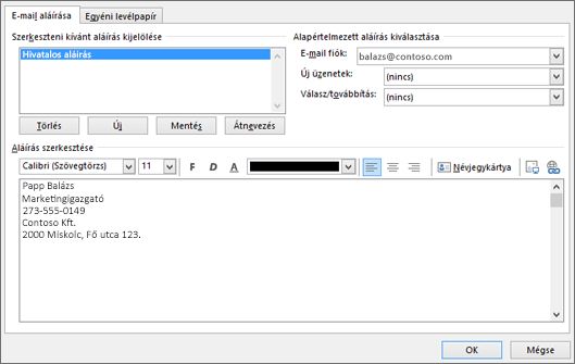Hogyan hozz létre egyedi e-mail aláírást az Outlookban?