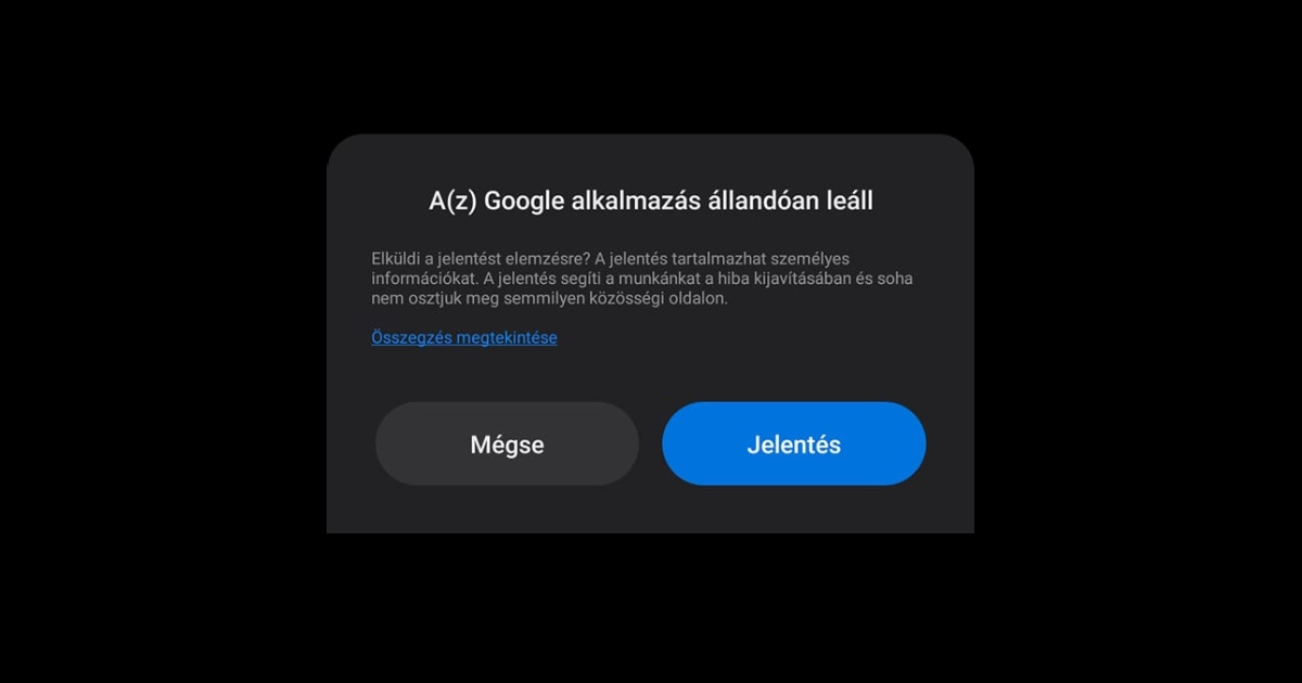 Miért jelenik meg az „Az alkalmazás leállt” hiba az Android készülékeken, és hogyan oldjuk meg?