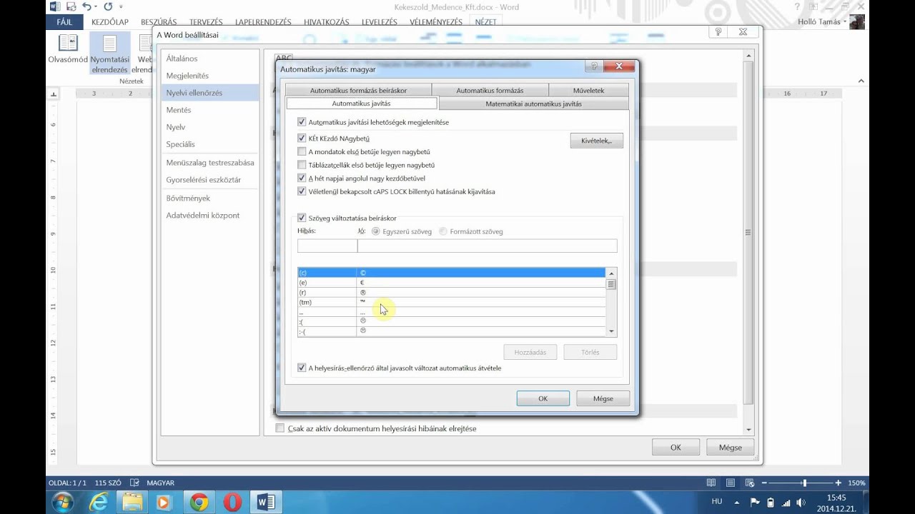 Hogyan állíthatjuk be az automatikus javítást az Office alkalmazásokban?