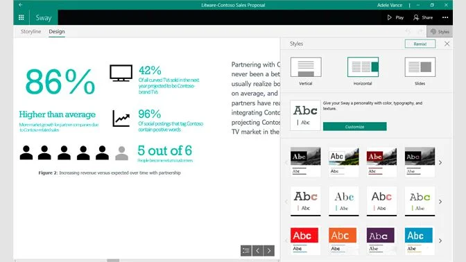 Hogyan használjuk a Microsoft Sway-t interaktív prezentációk készítésére?