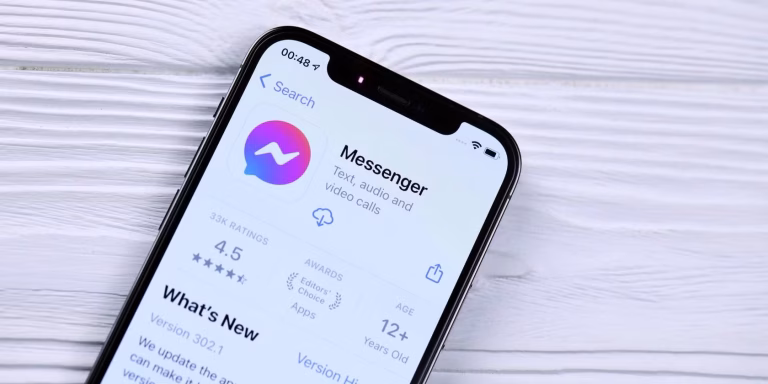 facebook-messenger-app-store-listing-on-a-smartphone