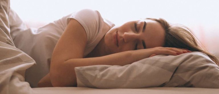 Woman in bed