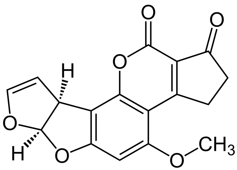 (–)-Aflatoxin_B1_Structural_Formulae_V.1.svg
