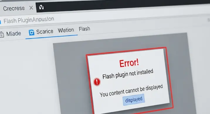 Flash tartalom megjelenítési hibák: miért nem látható?