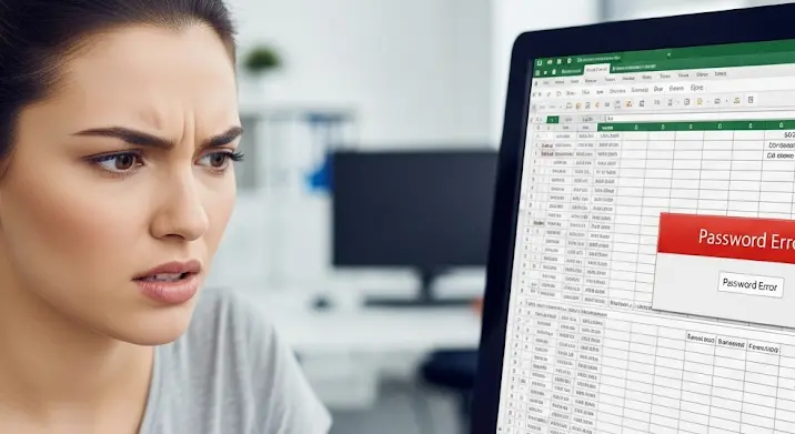 Excel táblázat jelszavas védelme: megnyitási hiba