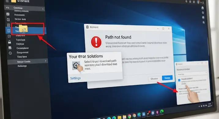 uTorrent „elérési út nem található” hiba: megoldások letöltéskor