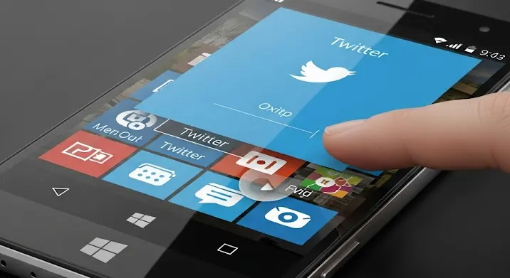 Twitter alkalmazásból kilépés Windows Phone 8.1-en