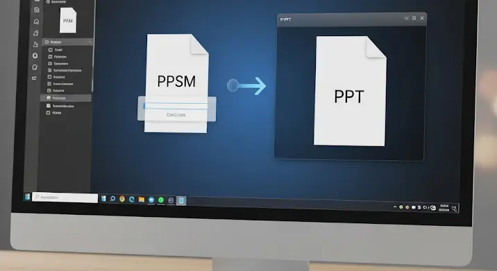 PPSM fájl konvertálása PPT-re: útmutató