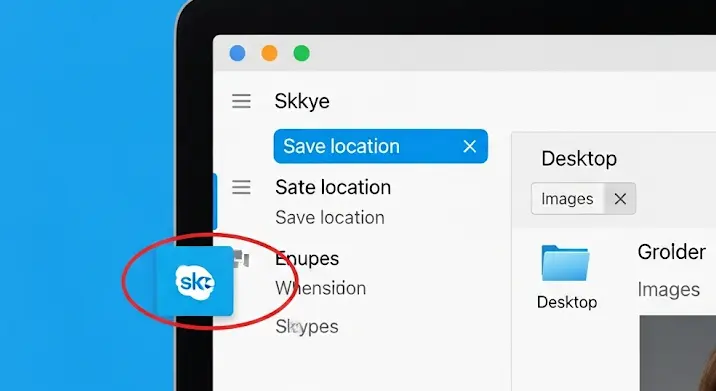 Skype képek mentési helyének beállítása az asztalra