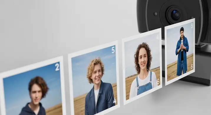 Webkamera alkalmazás beállításai Windows 8.1-en: képek sorszámozása