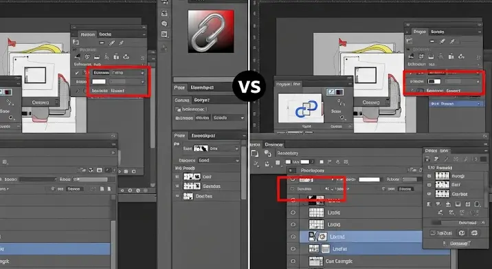Photoshop CS5 és CS6 láncolási különbségek: elemek csatolása a háttérhez