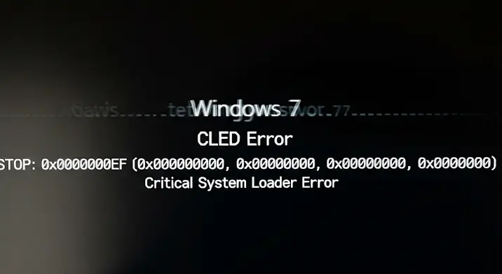 CLED Error rendszerindításkor (Win7): mi ez és hogyan javítsd?