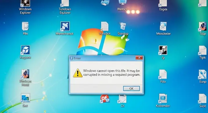 Asztali ikonok nem nyithatók meg: Windows 7 32-bit hiba