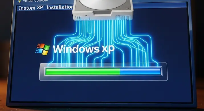 Windows XP SP3 telepítése virtuális CD-ről: útmutató