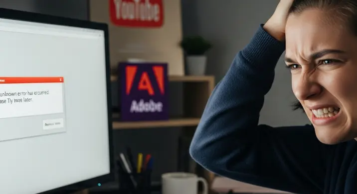 YouTube vagy Adobe probléma: miért történik ez a hiba?