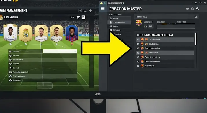 FIFA 15 csapatátvitel: Creation Masterrel másik játékba