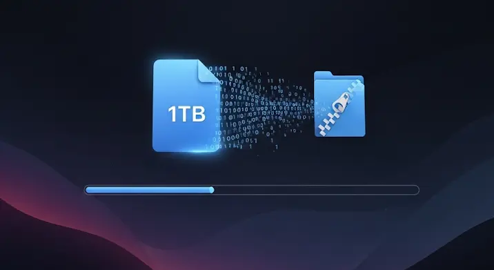 1TB bináris képfájl veszteségmentes tömörítése OSX alatt: formátumok és programok