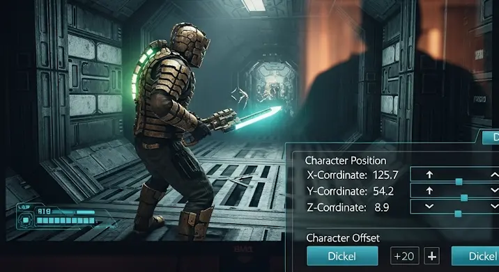 Dead Space 2 és hasonló játékok: karakter pozíciójának beállítása