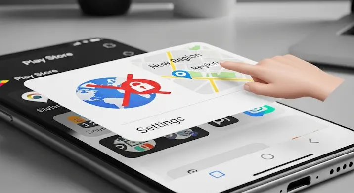 Google Play: tartózkodási hely módosítása a fiókban