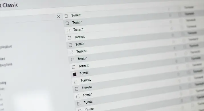 uTorrent kijelölési hiba: alig látható változás a sorokon