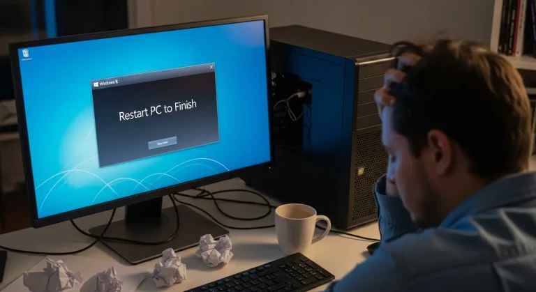 Windows 8 frissítés: „Restart PC to Finish” hiba – ismétlődő újraindítások