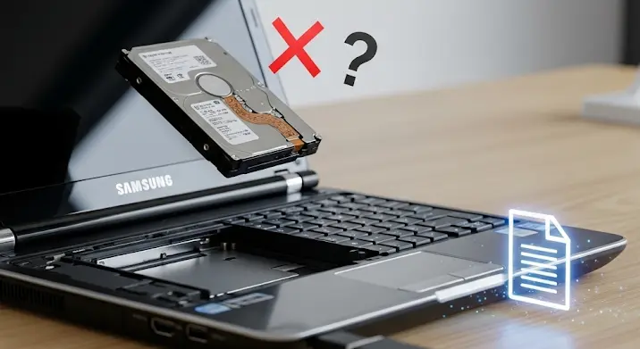Samsung N210 notebook: HDD csere és Recovery Solution hiány