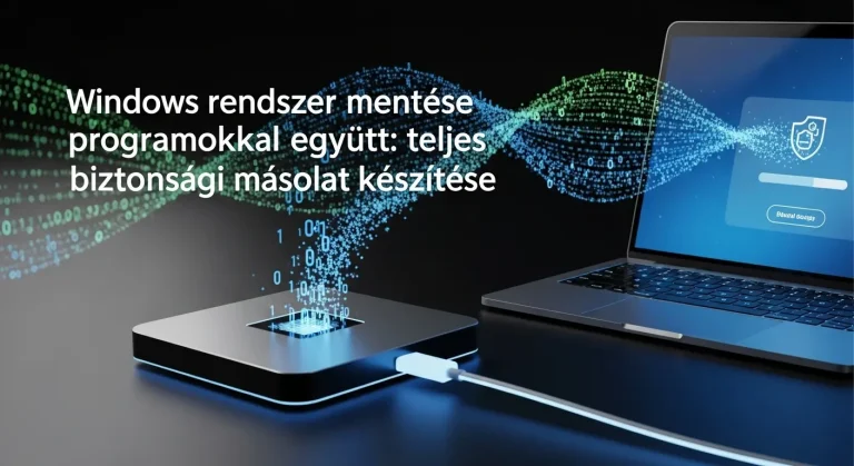 Windows rendszer mentése programokkal együtt: teljes biztonsági másolat készítése