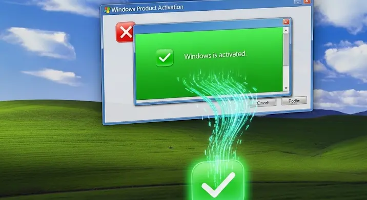 Windows XP aktiválás ellenőrzése új gépen