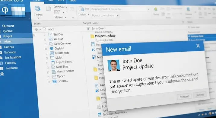 Outlook 2013: beérkező levelek automatikus előugró ablakának kikapcsolása