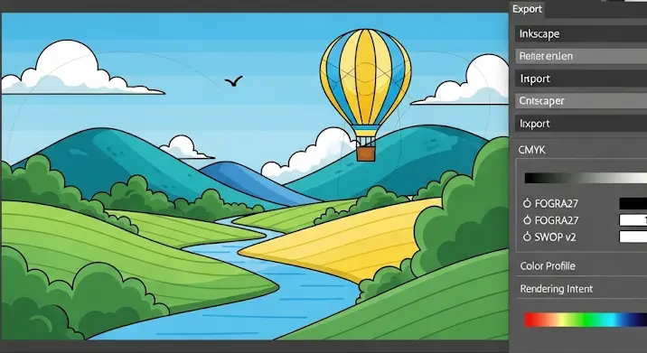Inkscape: CMYK mentés vektoros rajzokhoz nyomtatáshoz
