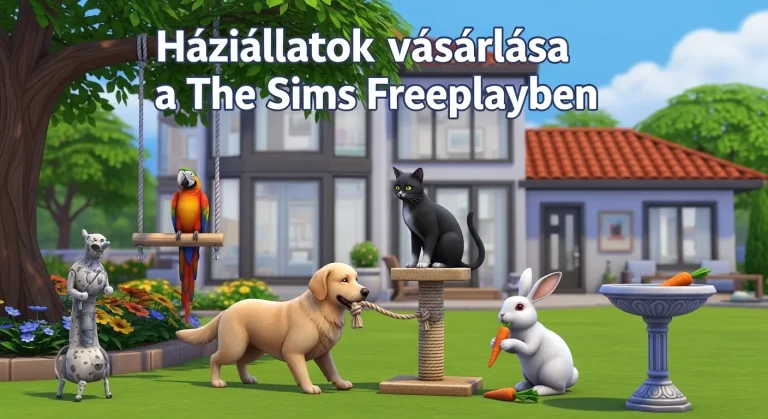 Háziállatok vásárlása a The Sims Freeplayben