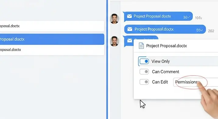 Google Drive fájlok láthatósága Gmail fiókon keresztül
