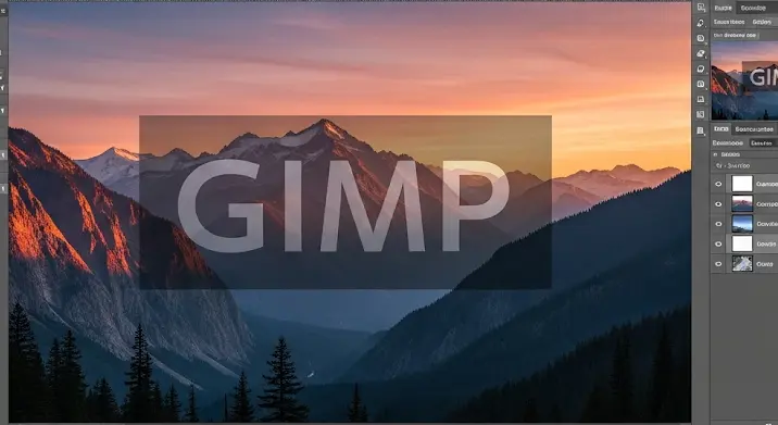 GIMP: halvány, átlátszó felirat készítése háttérképen