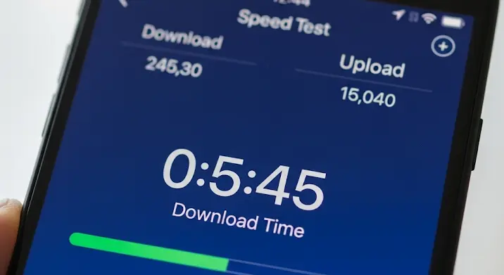 Telefonra optimalizált sebességmérő alkalmazások: letöltési idő alapú mérés
