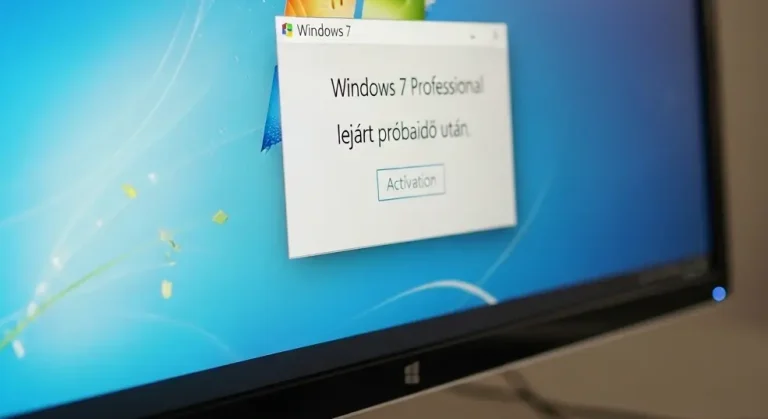 Windows 7 Professional aktiválás: lejárt próbaidő után