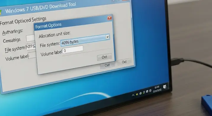 Windows 7 Ultimate bootolható eszköz készítése: 4096 bájtos beállítás