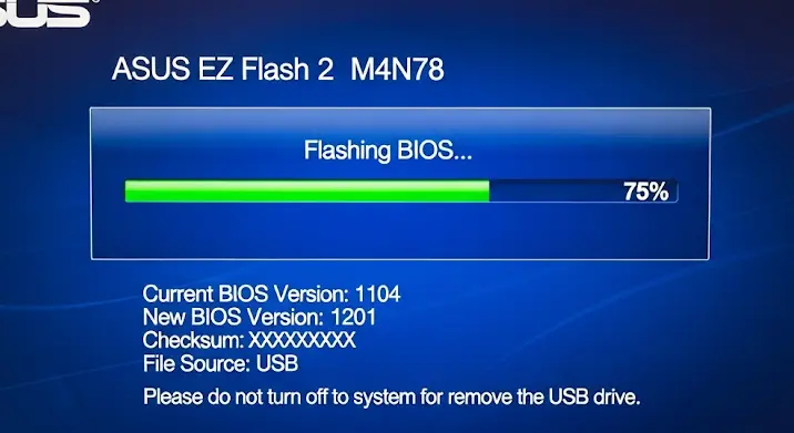 BIOS frissítés Asus M4N78 alaplapon: lépésről lépésre útmutató