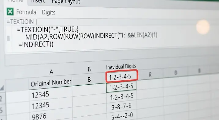 Excel: számok darabokra szedése függvénnyel