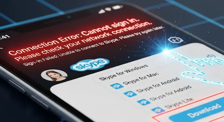 Skype kapcsolódási hiba: melyik verziót töltsd le, ha nem tudsz bejelentkezni?