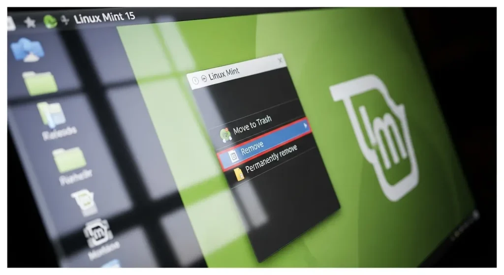Linux Mint 15: „Áthelyezés kukába”, „Remove” és „Permanently remove” – mi a különbség?