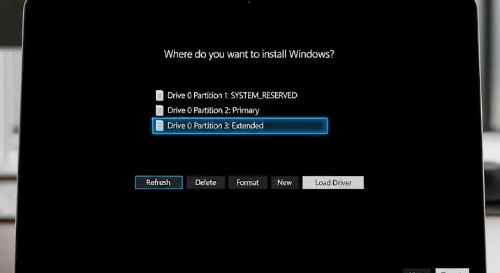 Operációs rendszer nélküli laptop: melyik partícióra telepíts Windowst?