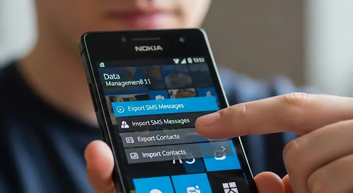 Windows Phone 8.1 (8.0): SMS és kapcsolatok export-importálása