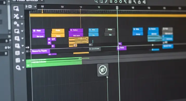 After Effects intró renderelés: zene hiánya a kész videóban