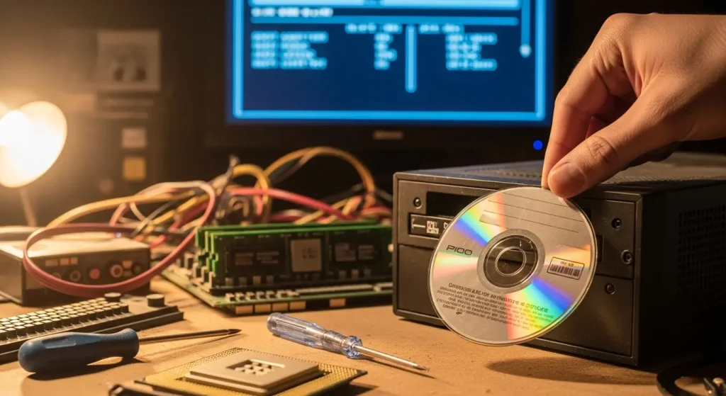 Bootolás CD-ről: beállítások a gép indításánál