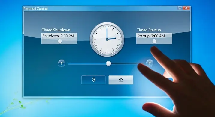 Windows 7 szülői felügyelet: időzíthető gépkikapcsolás és visszakapcsolás
